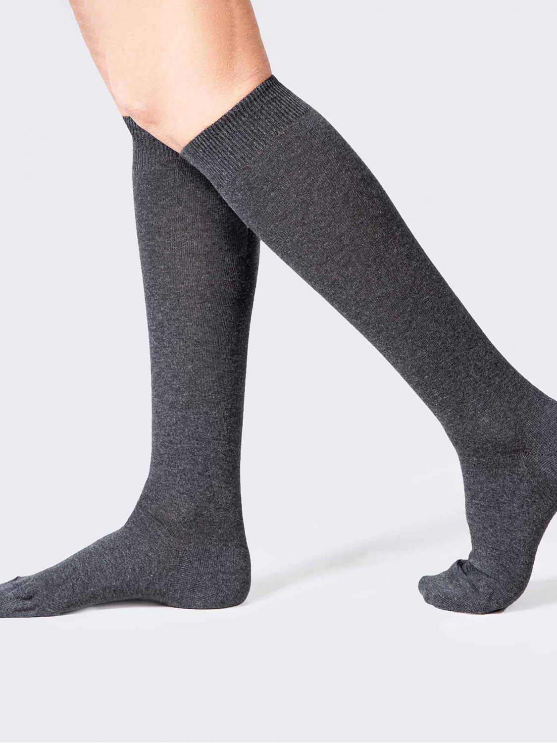 Warm cotton Knee high socks - Made in Italy