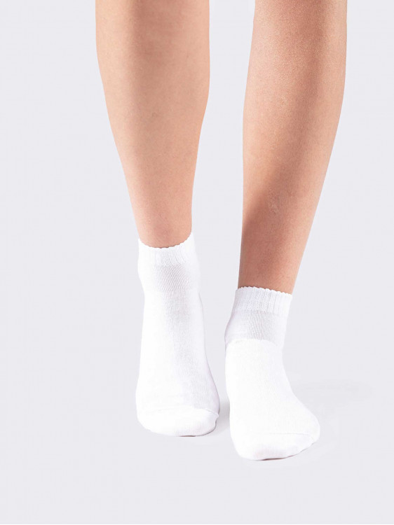 Short socks in stretch cotton