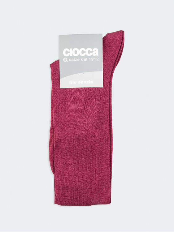 100% Baumwolle Lisle fadengefärbte lange Socken