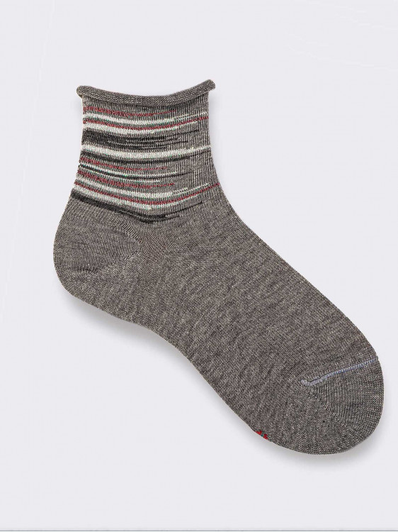 Short girl socks gradient pattern  - warm cotton Bio