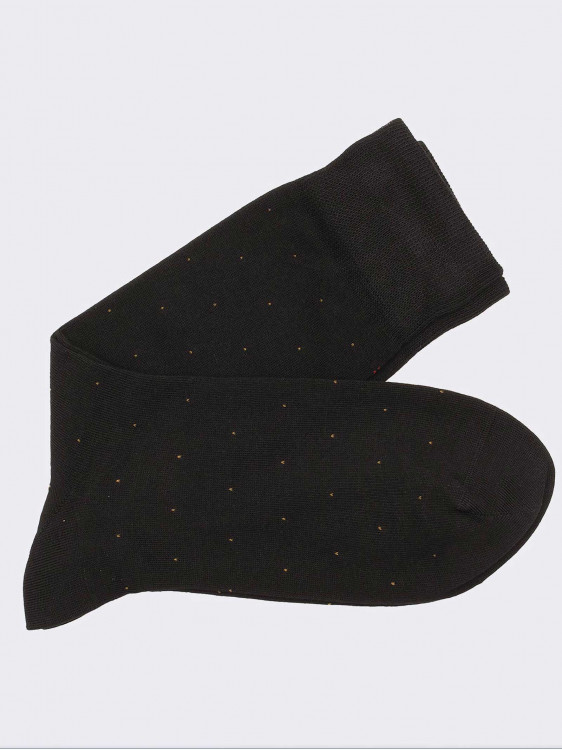 Warme kurze Socken aus Baumwolle mit Nadelstreifenmuster