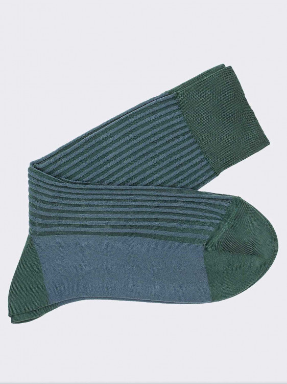 Kurze Socken aus warmer Baumwolle mit umgekehrtem Rippenmuster