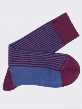 Kurze Socken aus warmer Baumwolle mit umgekehrtem Rippenmuster