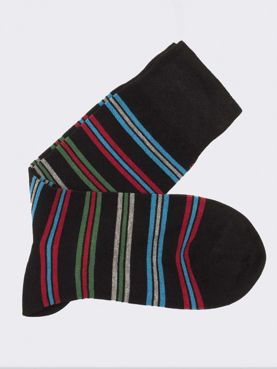 Short man socks striped pattern warm cotton