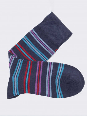 Short man socks striped pattern warm cotton