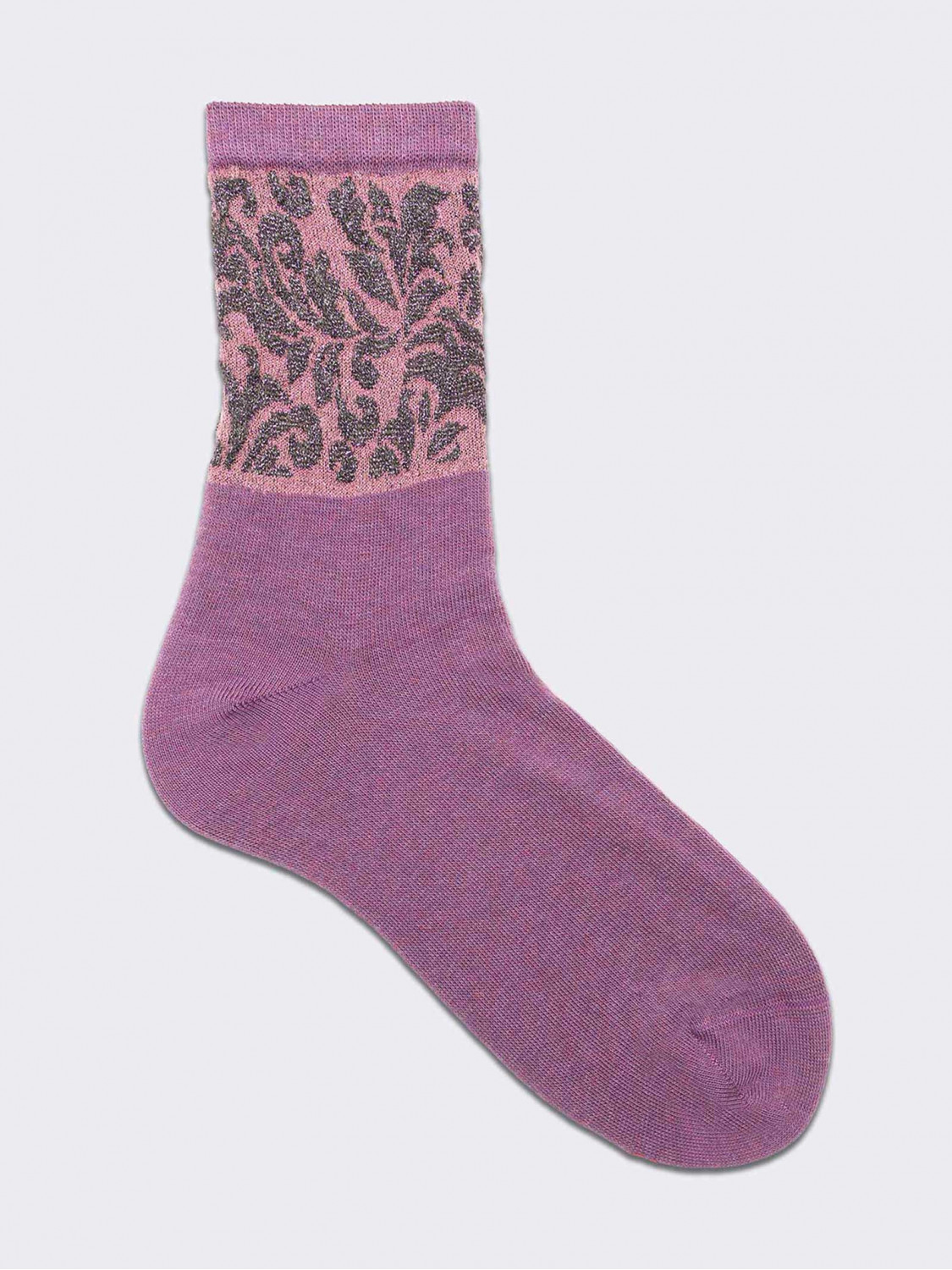 Kurze Damast-Socken - warme Baumwolle