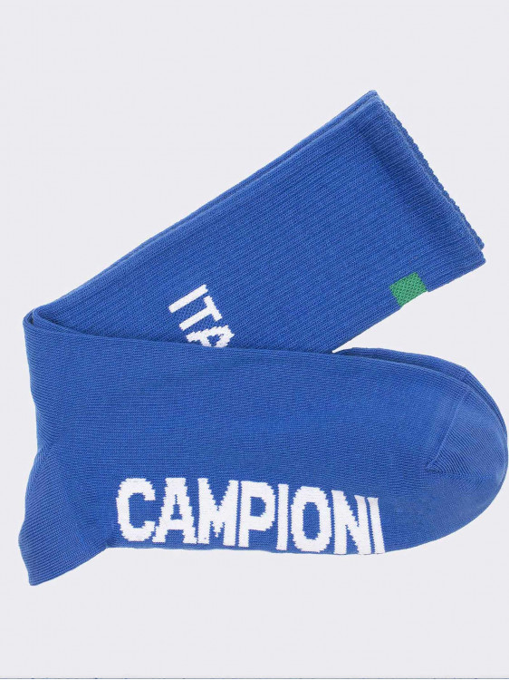 Calze special Edition Campioni d'Europa, in cotone Made in Italy