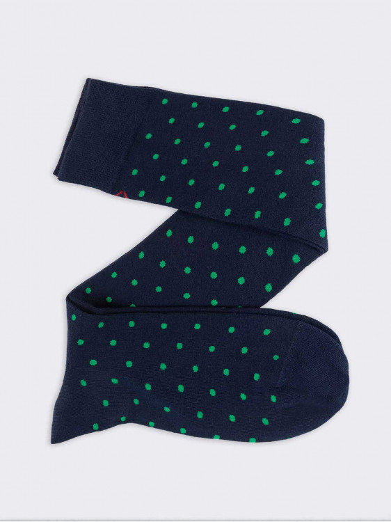 Men’s knee high socks with Polka Dots