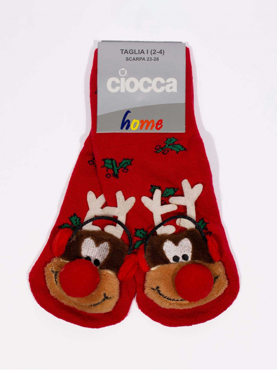 Kids Christmas  non-slip socks with insert