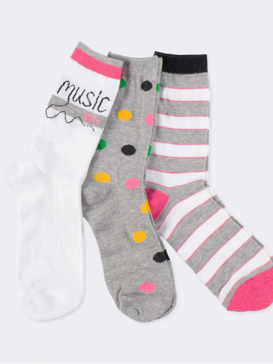 Drei Mädchen kurze Socken Fantasy-Mix mit kostenlosen Gadgets