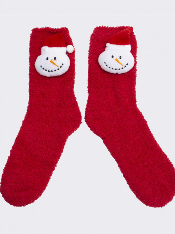 Short socks kids with Snow man insert