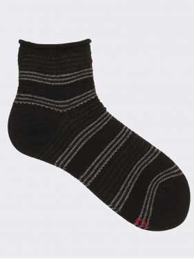 Women's milleraies patterned calf socks in fresh cotton