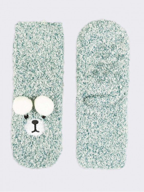 Teddy patterned socks