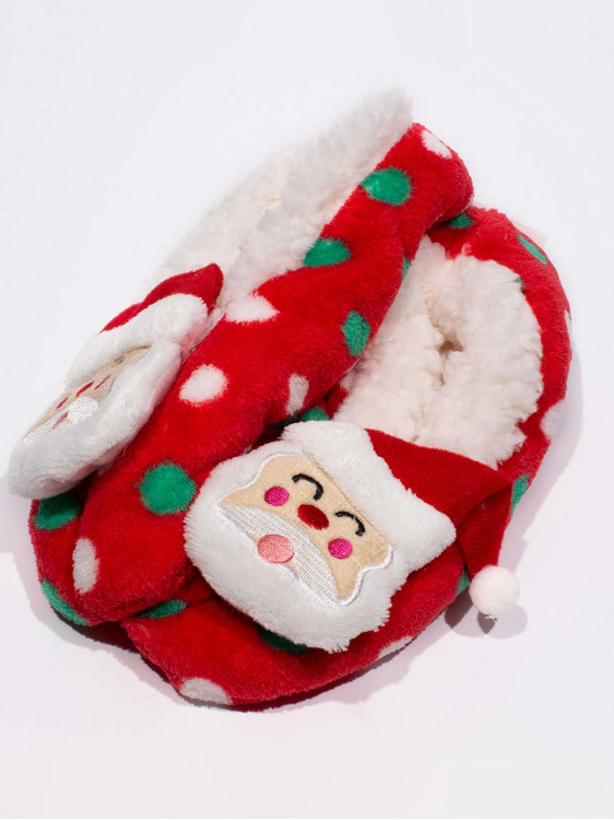 Father Christmas patterned slippers