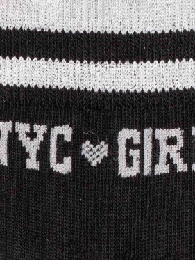 Kurze Socken für Mädchen mit New-York-Muster