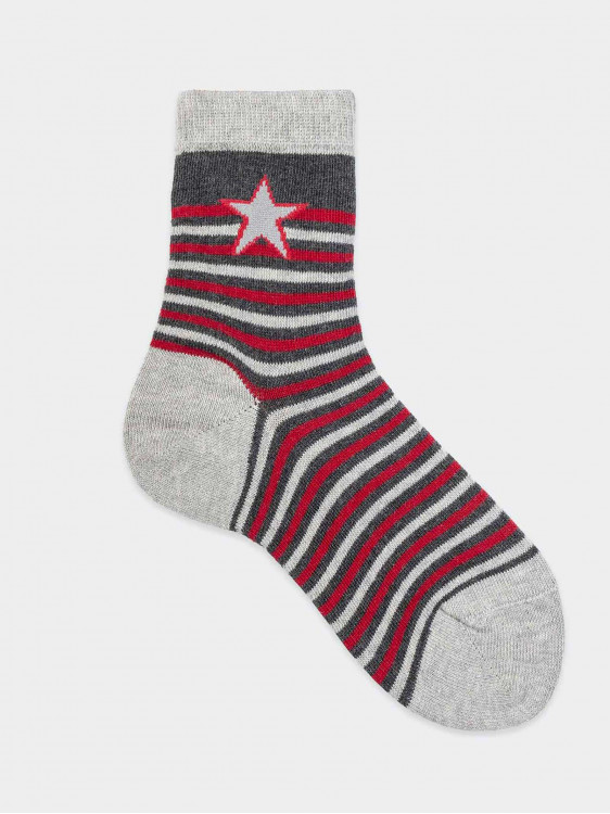 Star pattern Kids Crew socks