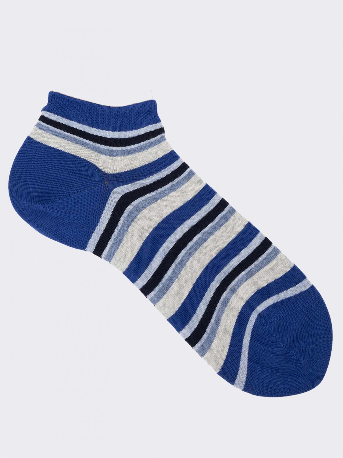 Men's striped patterned sneakers in cool Cotton