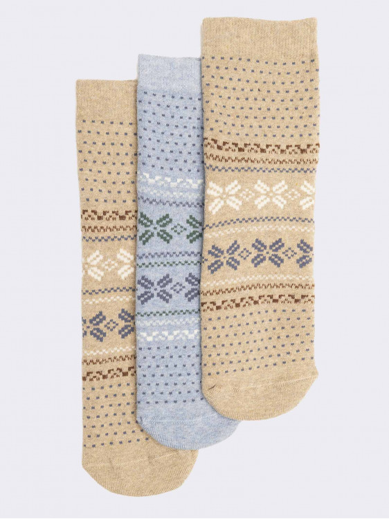 Tris women's non-slip socks in Warm Cotton