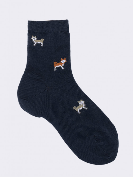 Dog fancy short socks in warm cotton