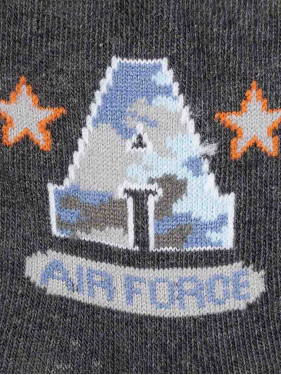 Air Force pattern Kids Crew socks