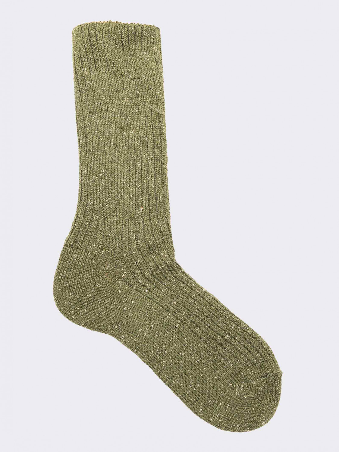Rippstrick-Longuette-Socken für Damen aus warmer Baumwolle
