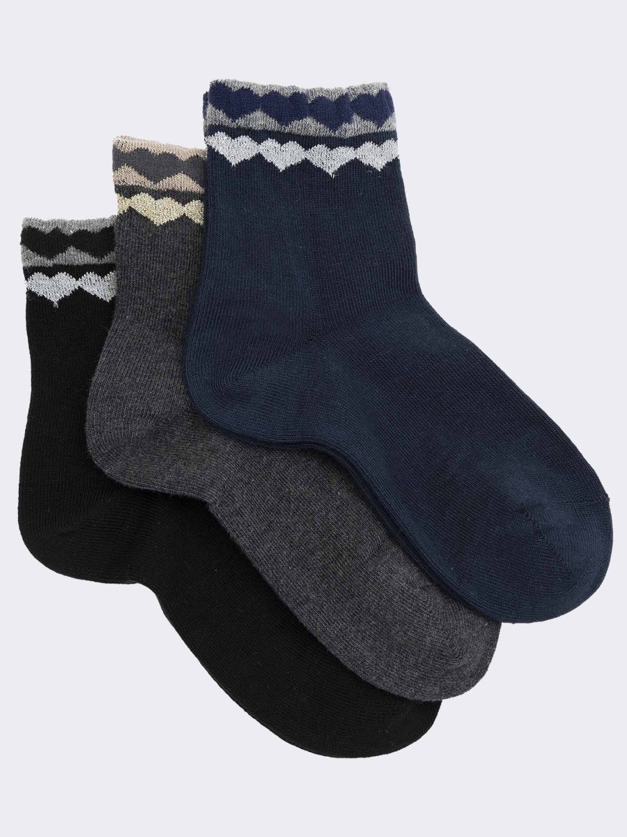 Herzförmige kurze Socken für Mädchen aus warmer Baumwolle