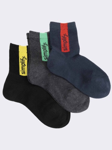 Simplify children's short socks in warm cotton