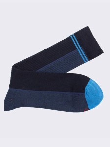 Herrensocken Boston mit farbiger Spitze