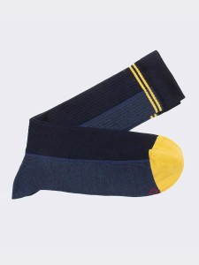 Herrensocken Boston mit farbiger Spitze