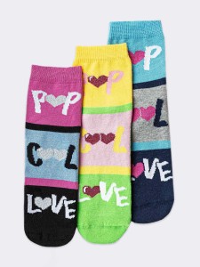 Satz rutschfeste Socken für Mädchen Fantasy Pop