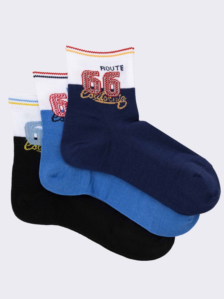 Fancy 55 men's short socks in cool cotton