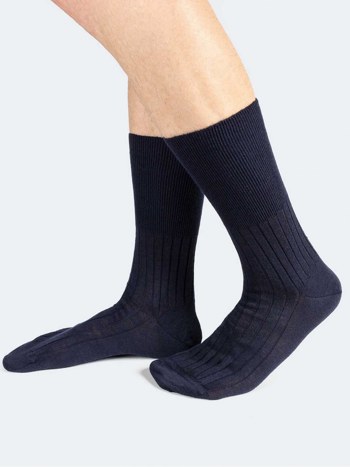 Mens Clothing Underwear Socks Calzedonia Mens Ribbed Wool And Cashmere Long Socks in Black for Men 