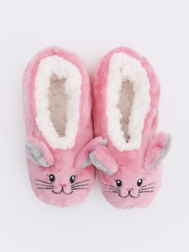 Two pairs of children's slippers rabbit fantasy with warm inside