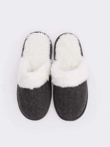 Two pairs of fancy ladies' slippers with soft interior