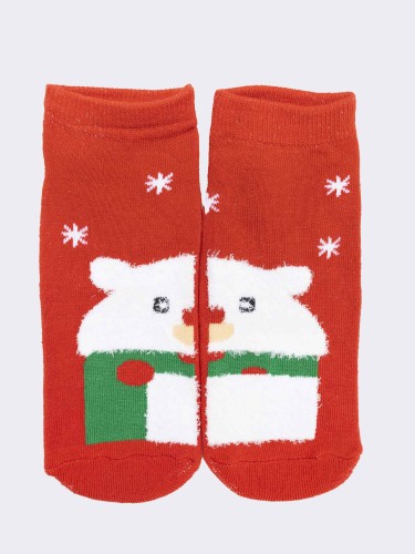 Three of a kind short Christmas socks for children