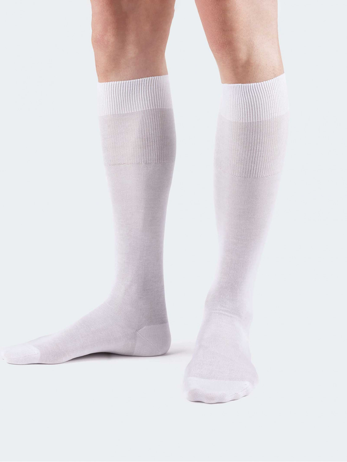 Plain 100% cotton lisle socks - Made in Italy