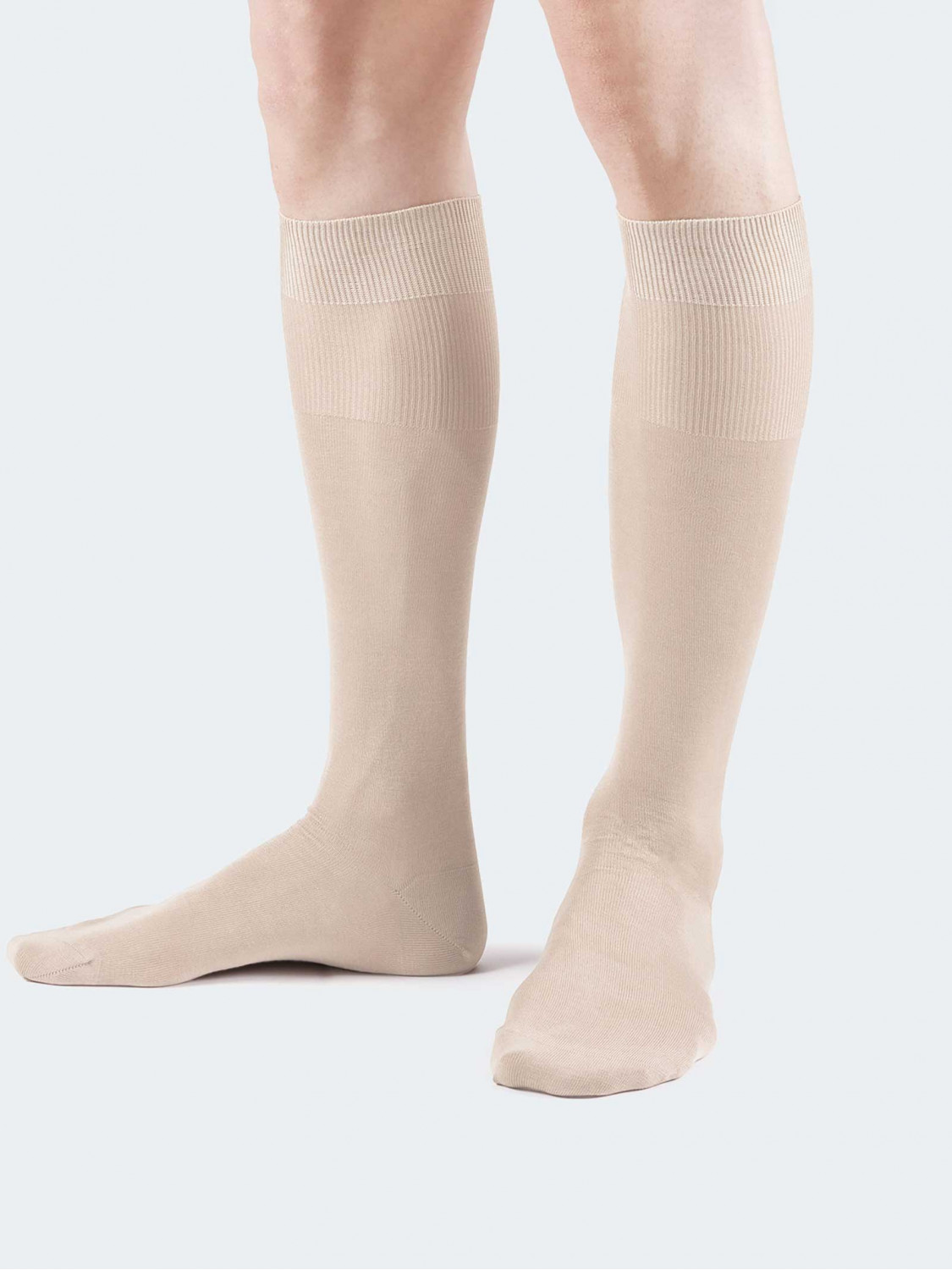Einfarbige Socken aus 100% Baumwolle - Made in Italy