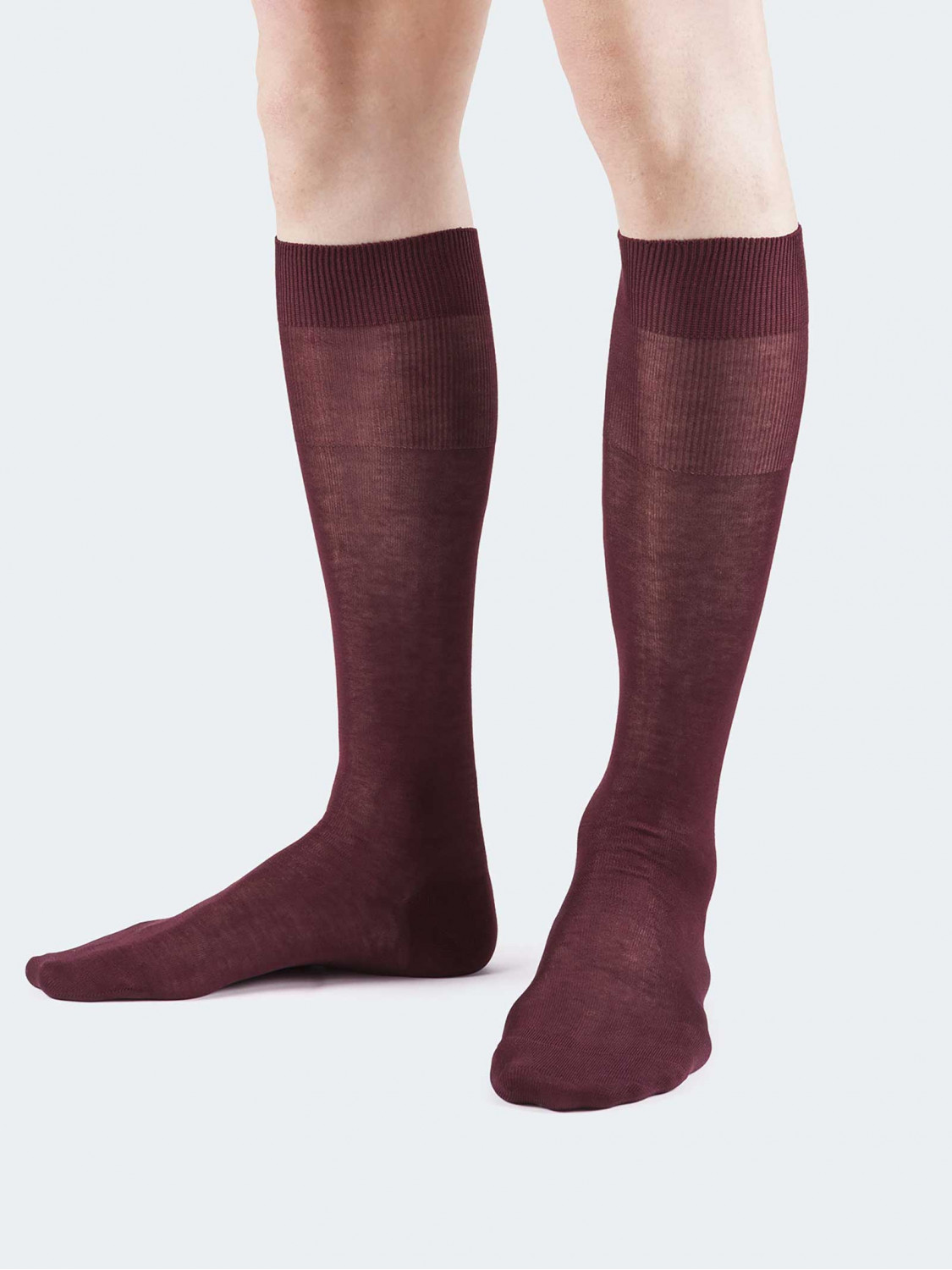 Einfarbige Socken aus 100% Baumwolle - Made in Italy
