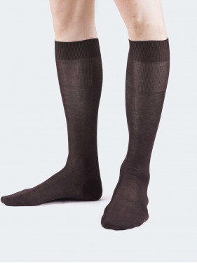 Plain 100% cotton lisle socks - Made in Italy