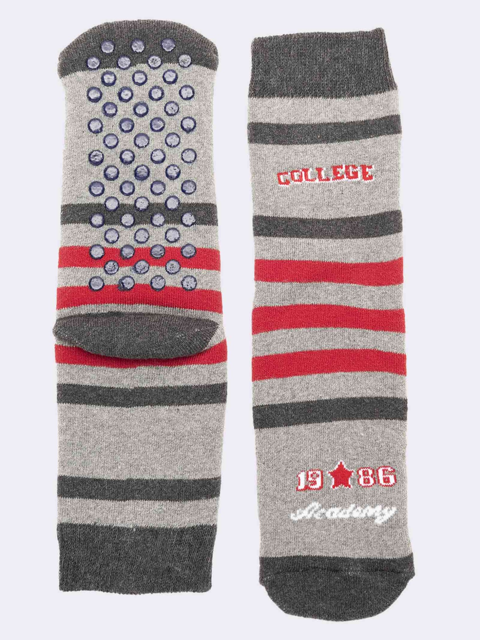 College-patterned junior calf socks