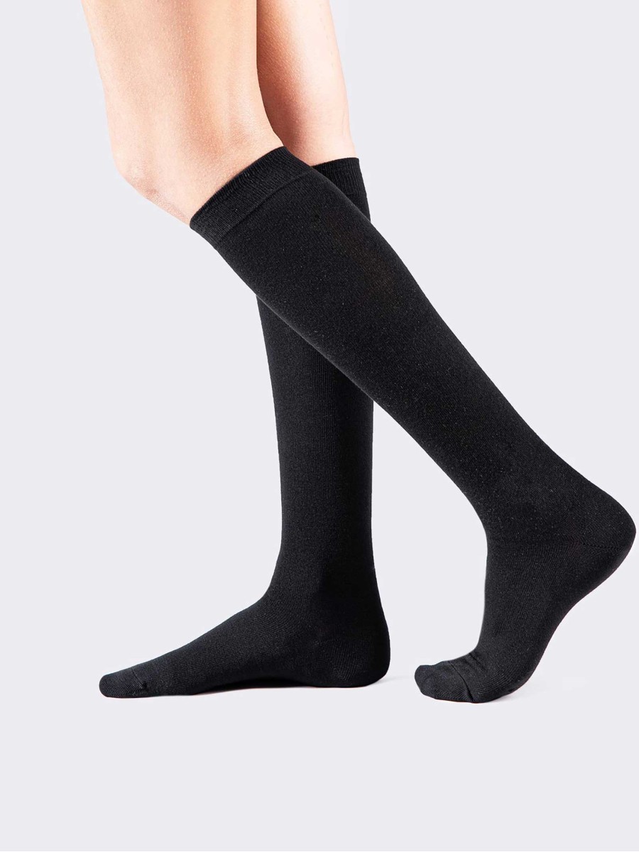 Women's Knee high socks in Warm Cotton