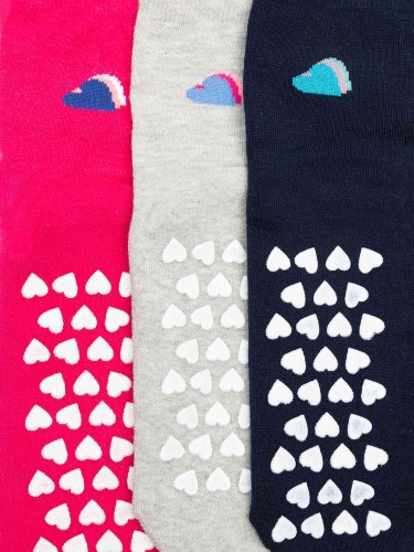 Trio of hearts fantasy socks