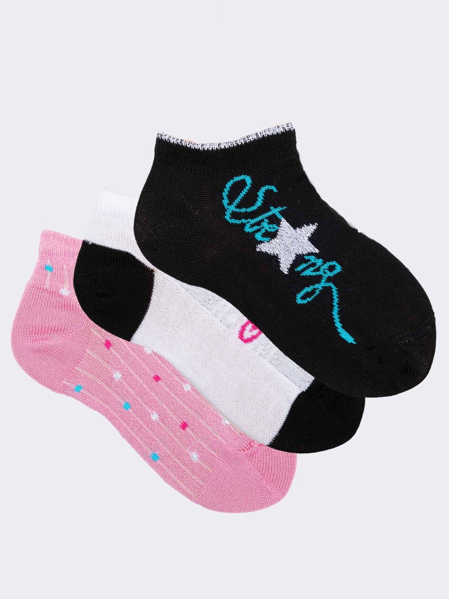 Three girls' socks fantasy mix