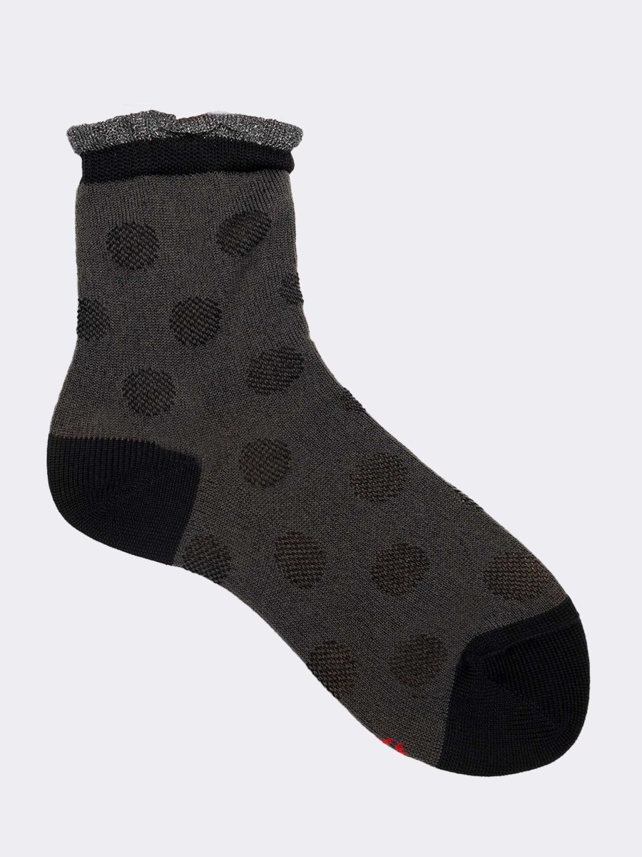 Socken mit Polka-Dot-Muster für Mädchen aus frischer Baumwolle