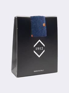 Männer Sneaker-Socken mit Punktmuster aus frischer Baumwolle - Made in Italy