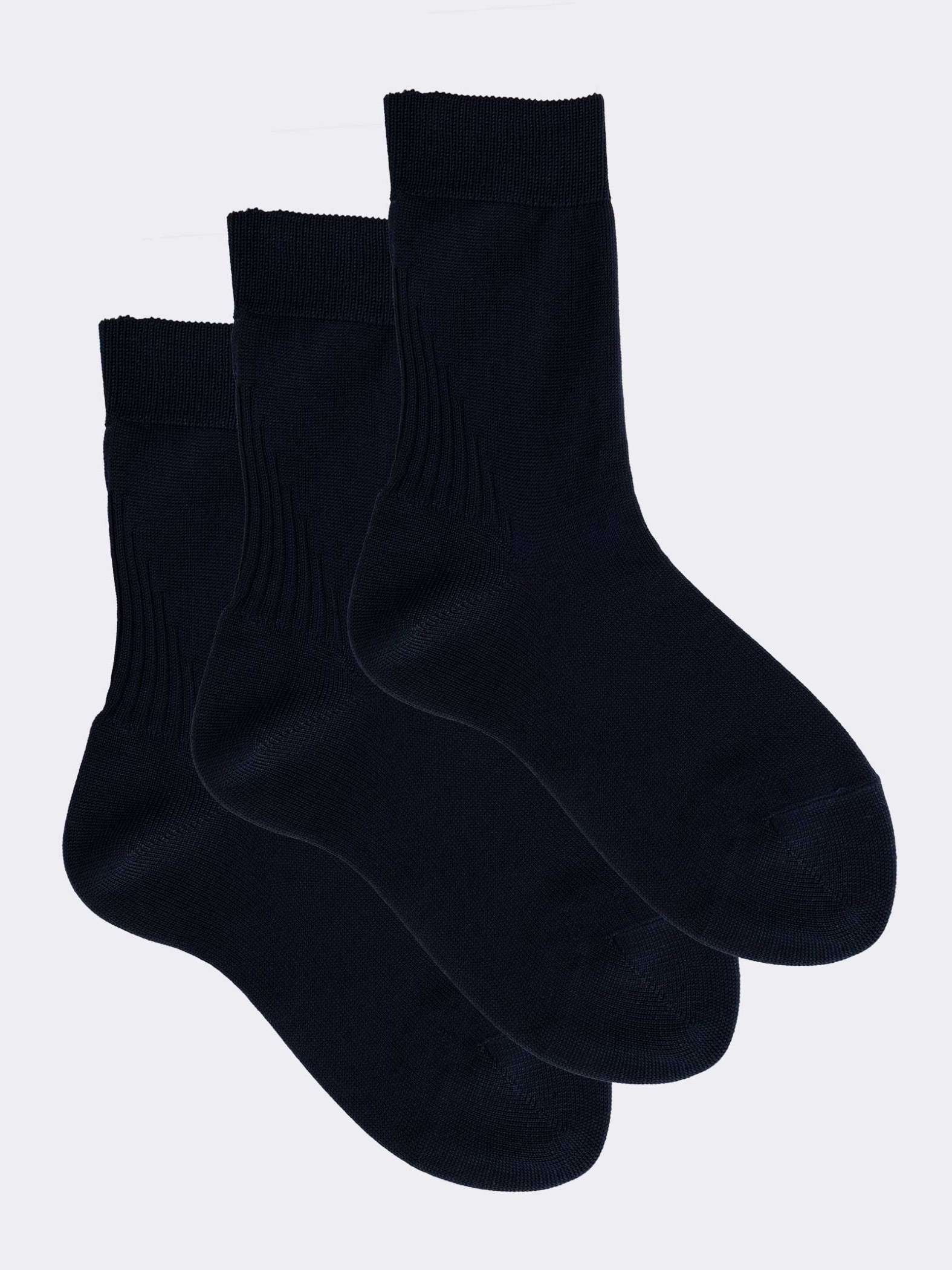 Kids classic calf socks in Fil d'Ecosse - Made in Italy