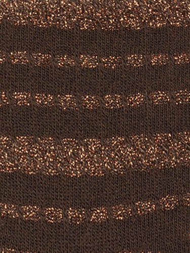 Warme Wadensocken aus Baumwolle mit Lurex-Muster - Made in Italy