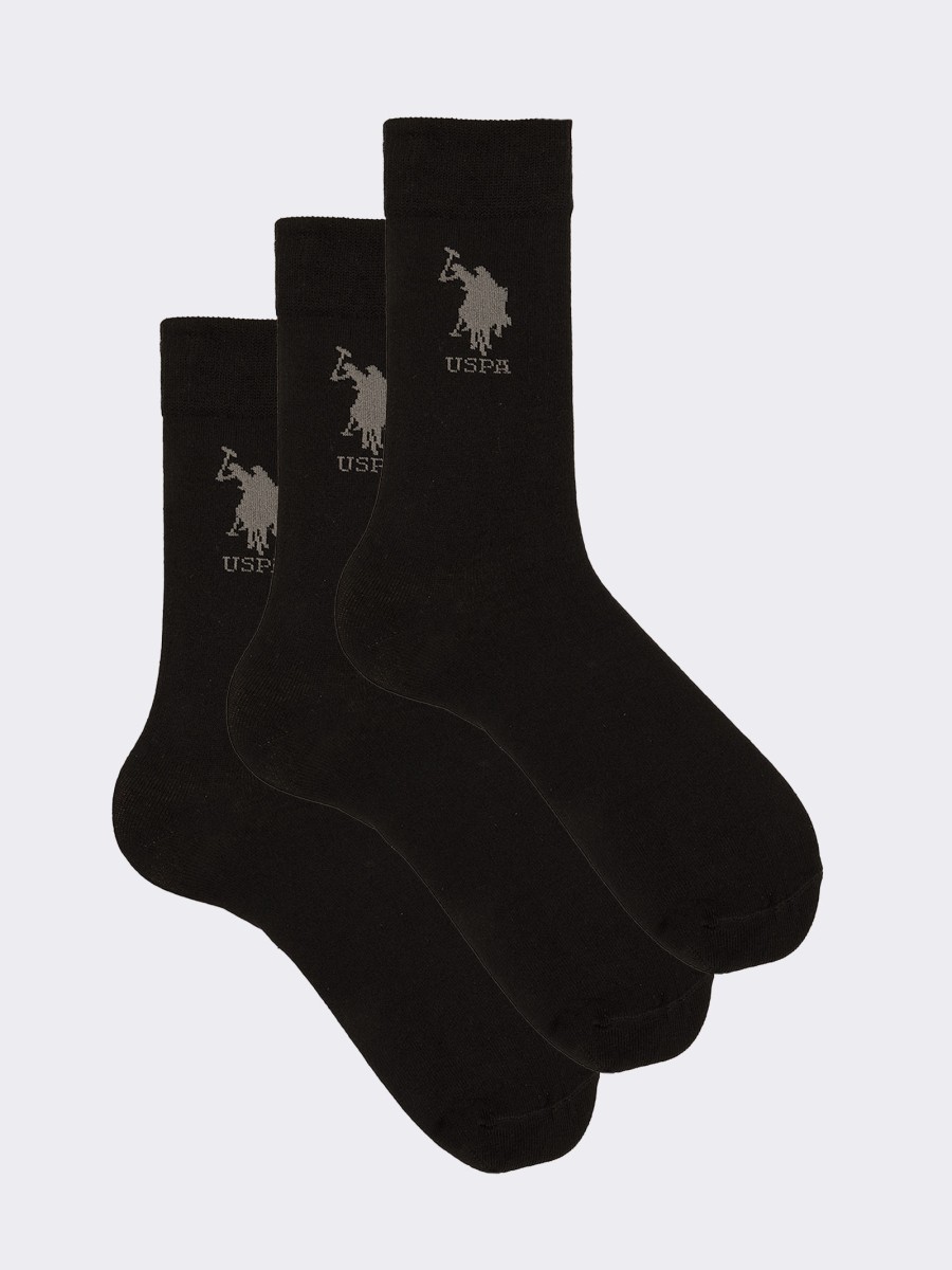 3 Pairs Calf Socks in Warm Cotton U.S. POLO ASSN.