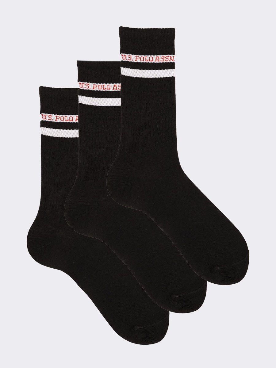 3 Paar kurze Sport-Socken U.S. POLO ASSN.