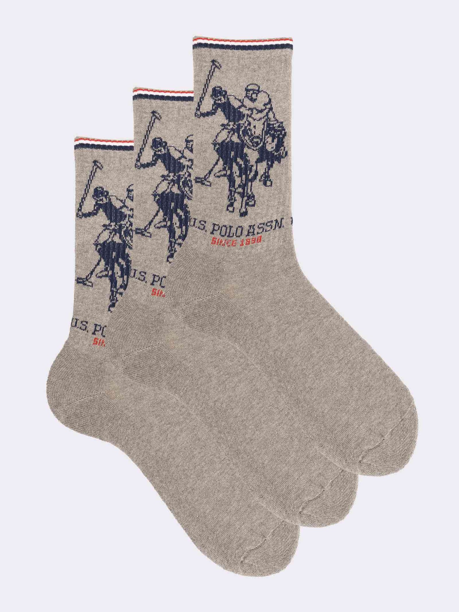 3 Paar kurze Sport-Socken U.S. POLO ASSN.
